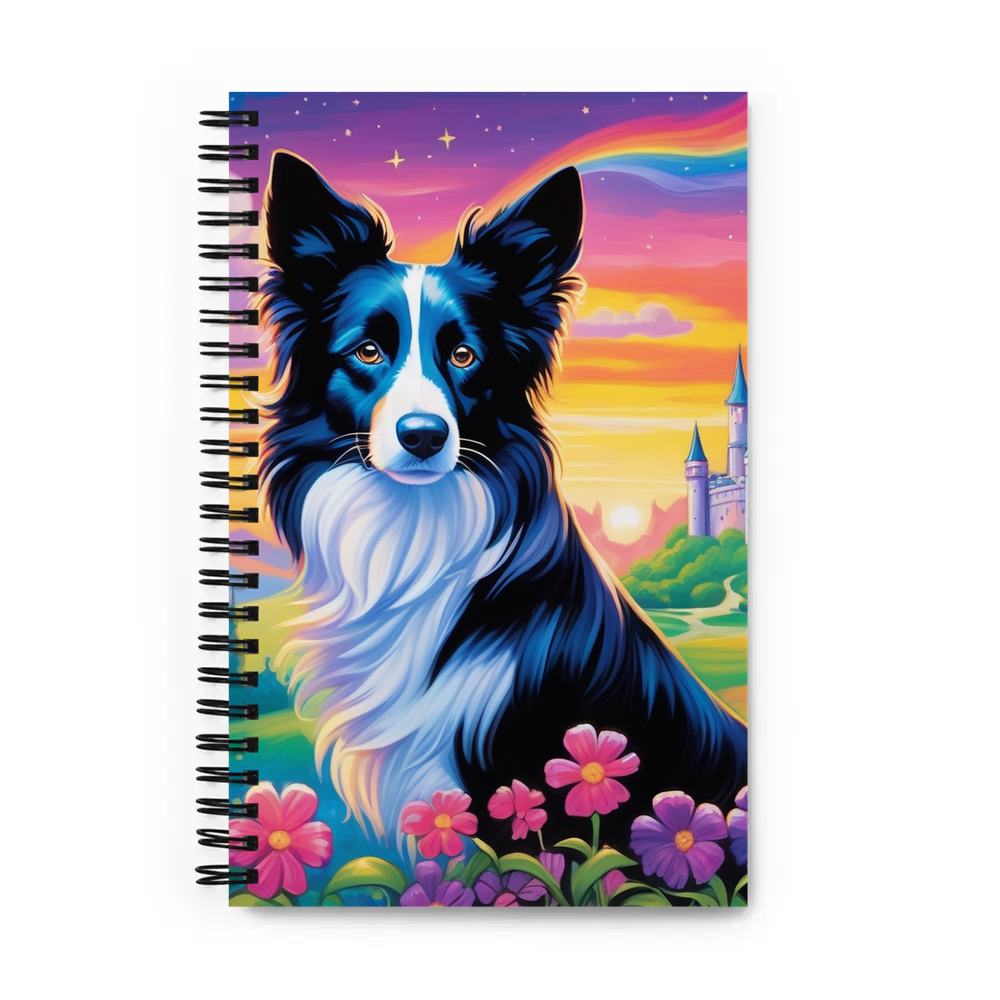 PugMug Custom Border Collie Spiral Notebook