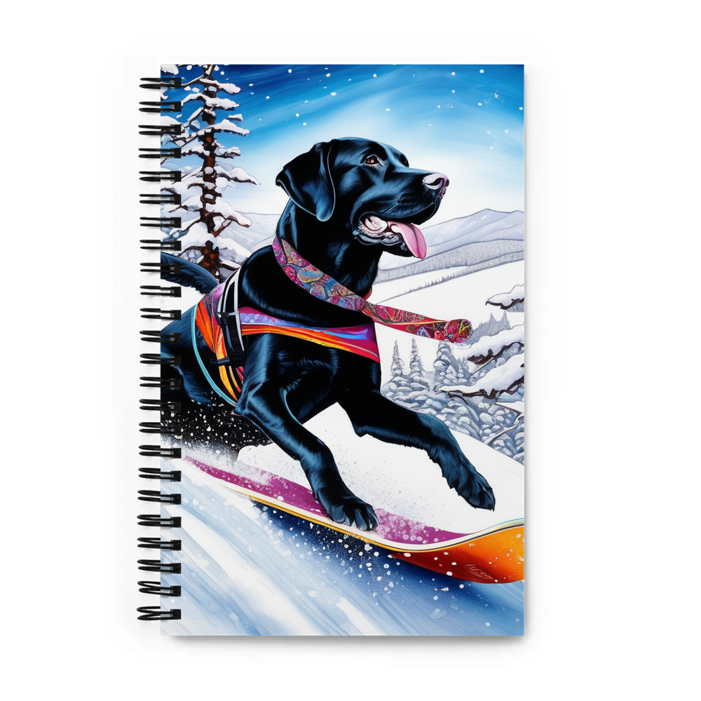 PugMug Custom Black Labrador Retriever Spiral Notebook