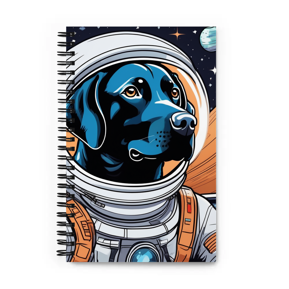 PugMug Custom Black Labrador Retriever Spiral Notebook