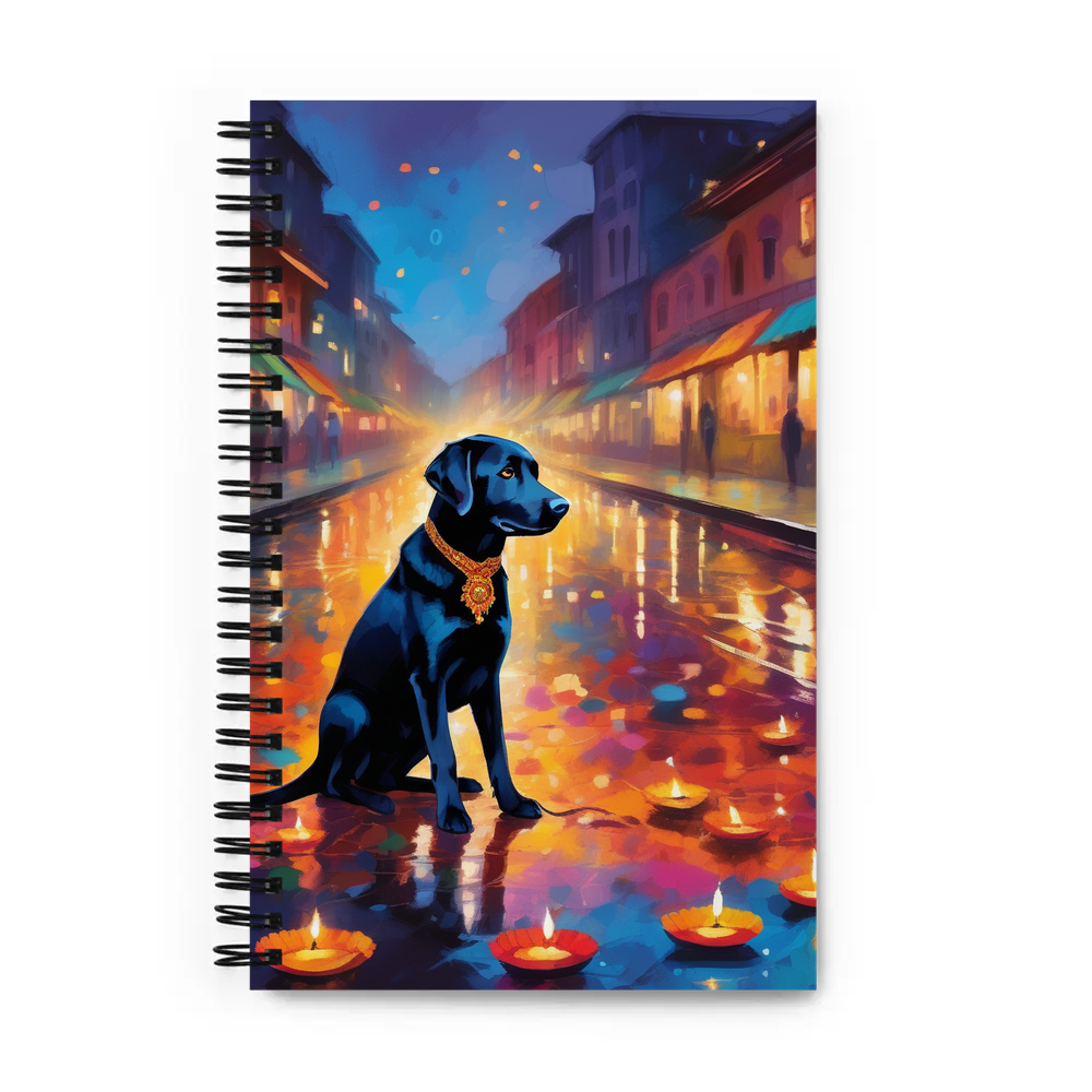 PugMug Custom Black Labrador Retriever Spiral Notebook