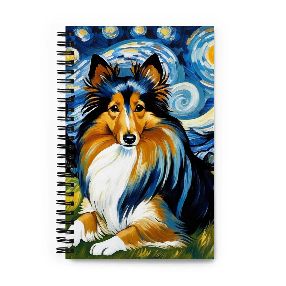 PugMug Custom Shetland Sheepdog Spiral Notebook