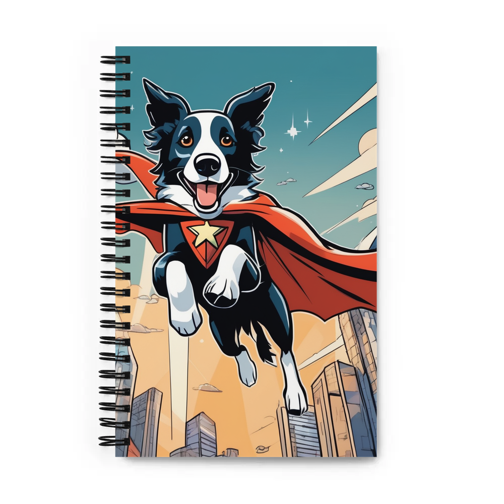 PugMug Custom Border Collie Spiral Notebook