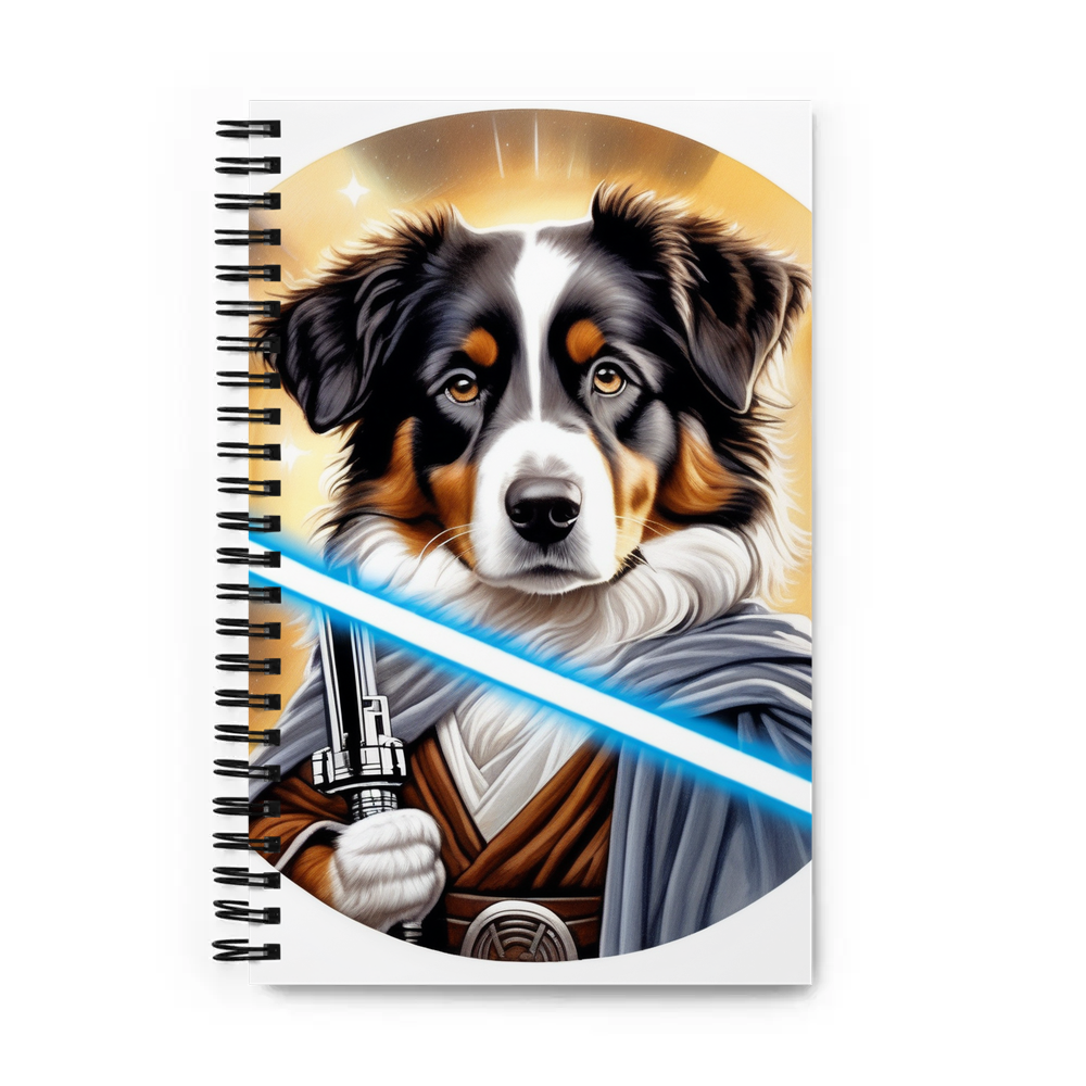 PugMug Custom Miniature American Shepherd Spiral Notebook