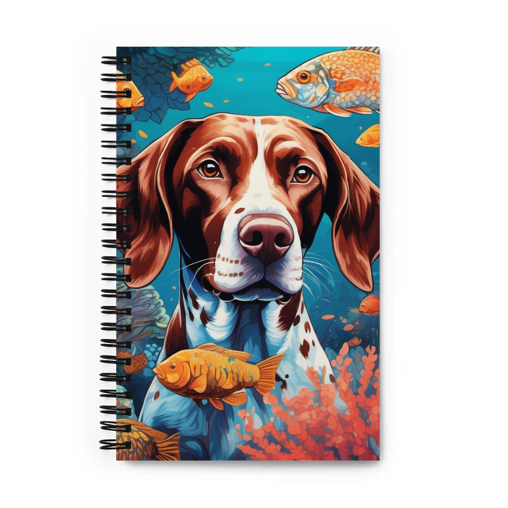 PugMug Custom Pointer Dog Spiral Notebook