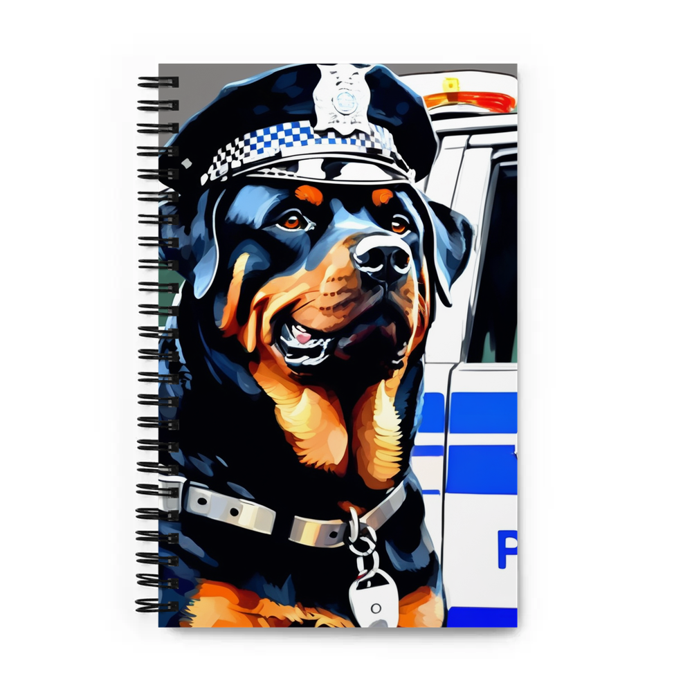 PugMug Custom Rottweiler Spiral Notebook