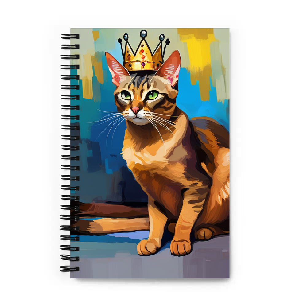 PugMug Custom Tabby Abyssinian Cat Spiral Notebook