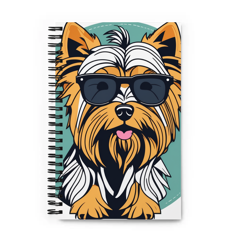 PugMug Custom Yorkshire Terrier Spiral Notebook