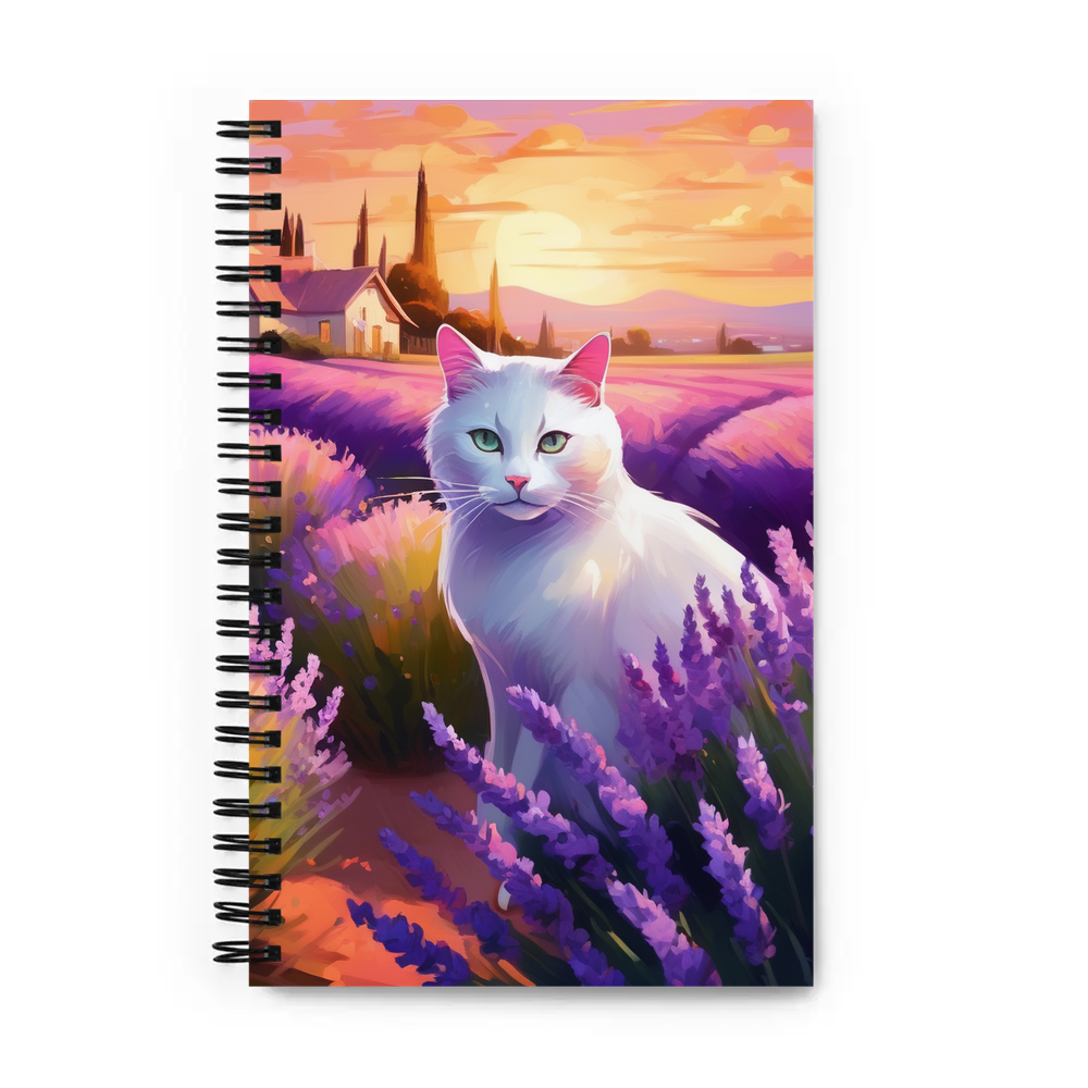 PugMug Custom White Companion Cat Spiral Notebook
