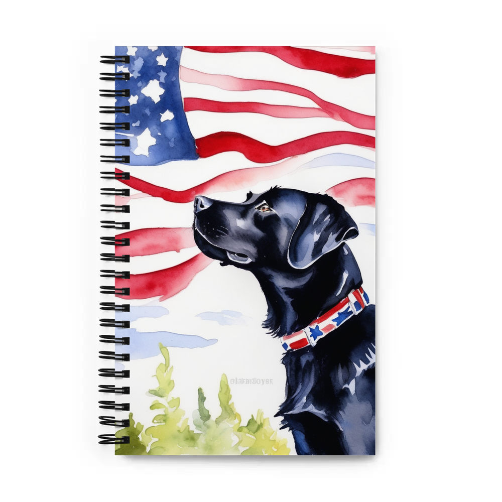 PugMug Custom Black Labrador Retriever Spiral Notebook