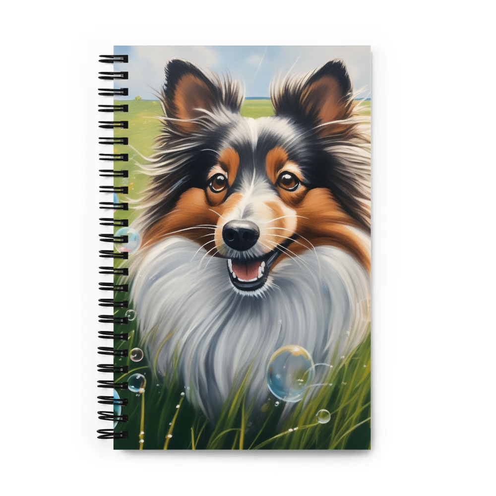 PugMug Custom Shetland Sheepdog Spiral Notebook