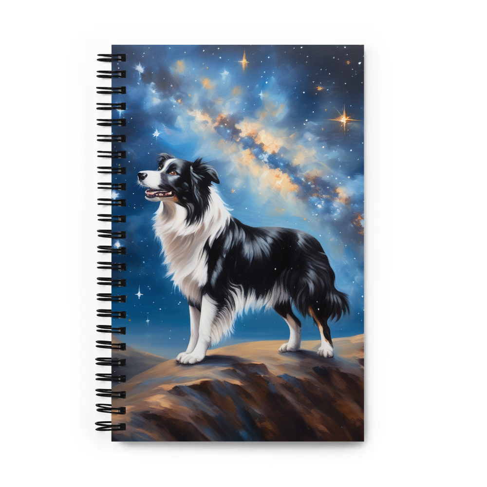 PugMug Custom Border Collie Spiral Notebook