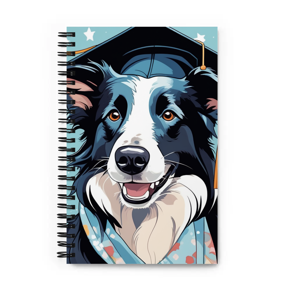 PugMug Custom Border Collie Spiral Notebook