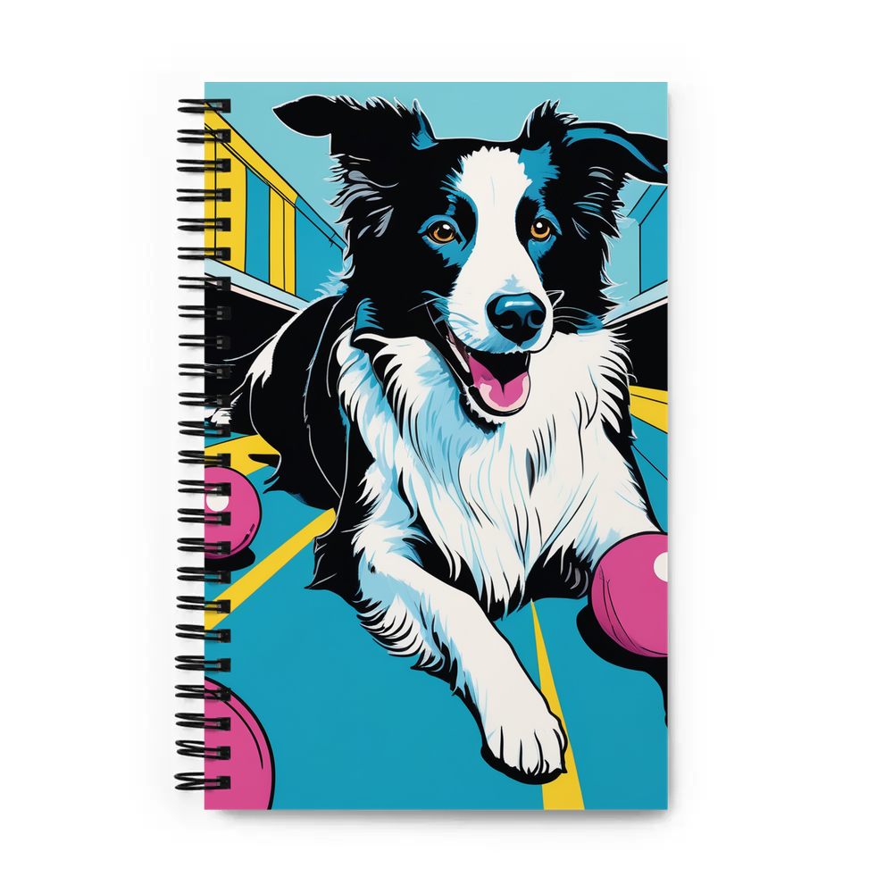 PugMug Custom Border Collie Spiral Notebook