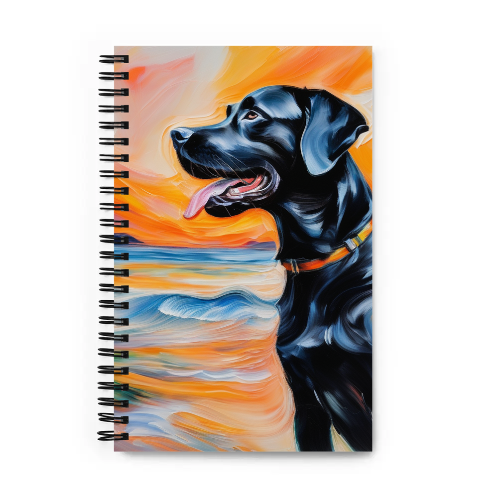 PugMug Custom Black Labrador Retriever Spiral Notebook