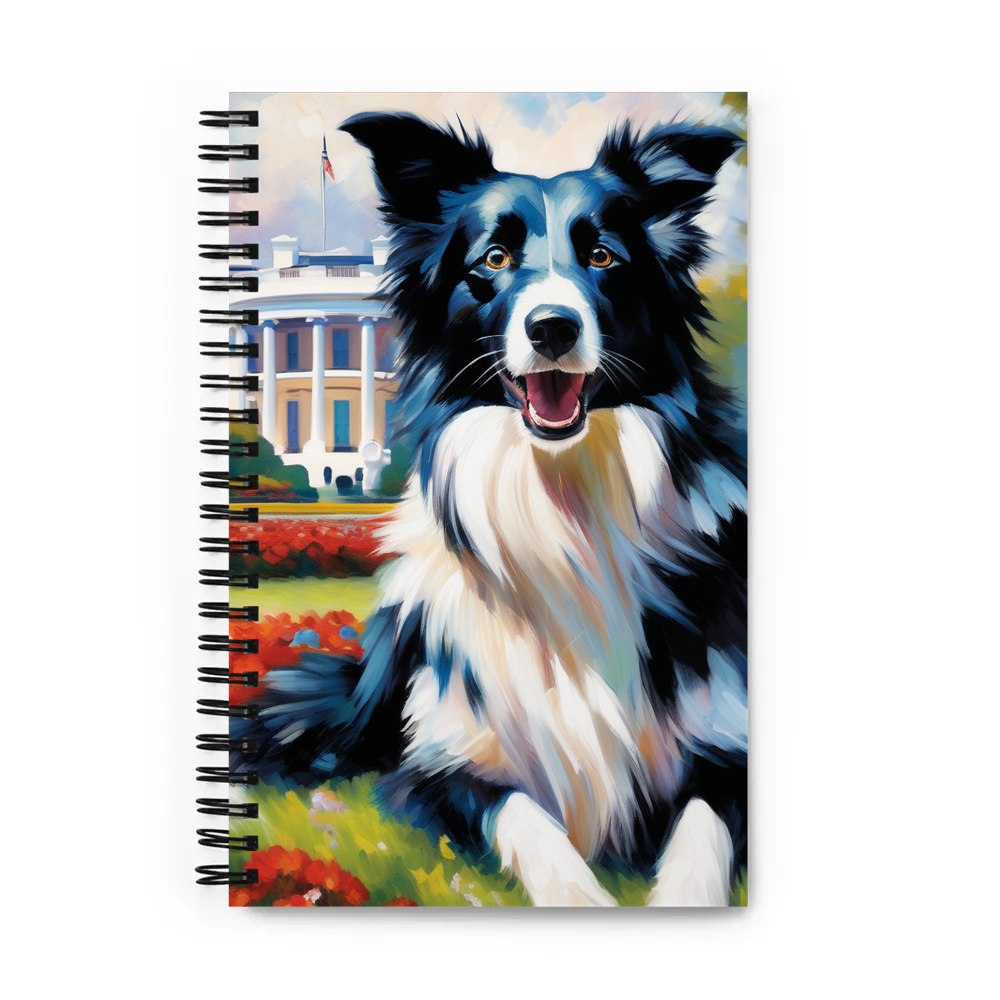PugMug Custom Border Collie Spiral Notebook