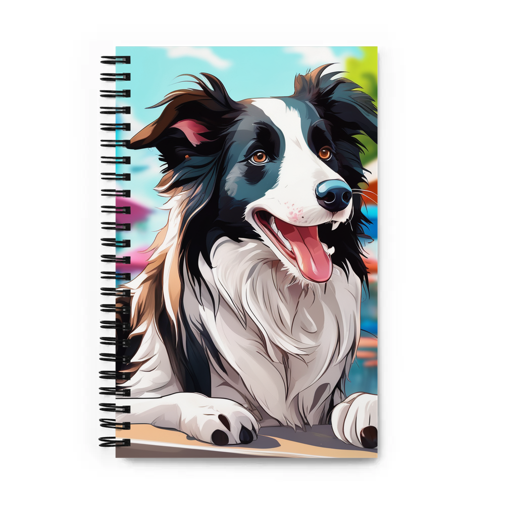 PugMug Custom Border Collie Spiral Notebook