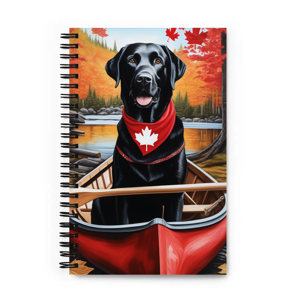 PugMug Custom Black Labrador Retriever Spiral Notebook
