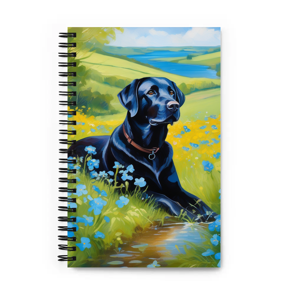 PugMug Custom Black Labrador Retriever Spiral Notebook