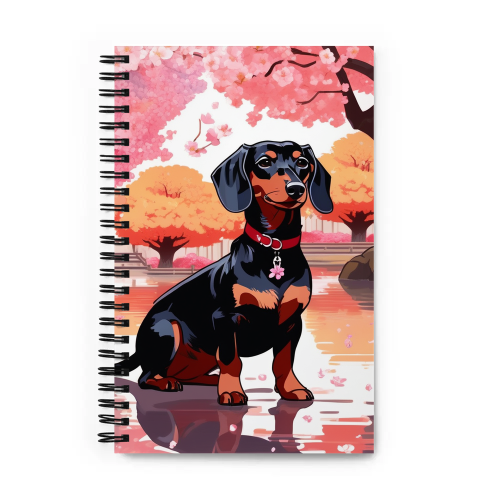 PugMug Custom Black Dachshund Spiral Notebook