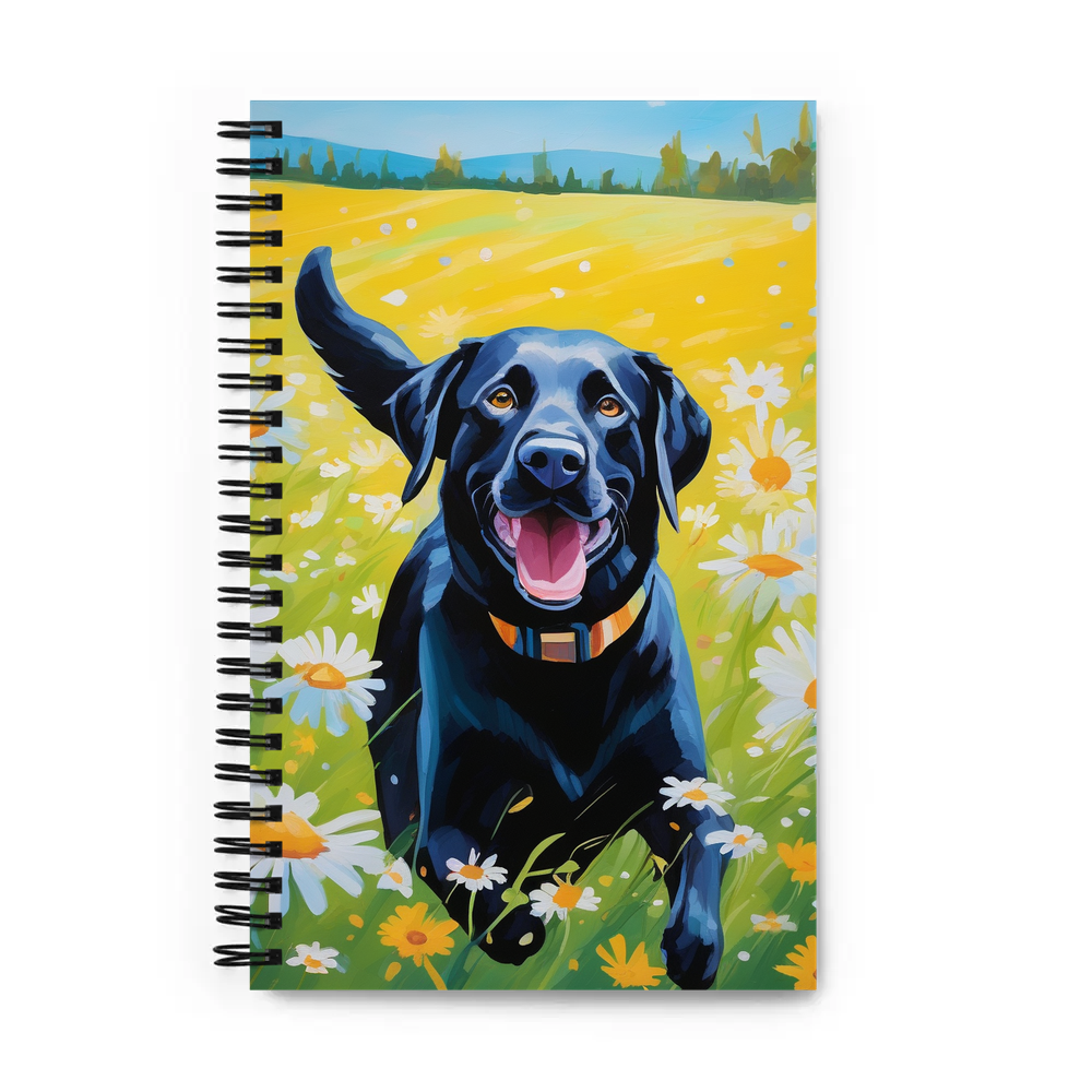 PugMug Custom Black Labrador Retriever Spiral Notebook
