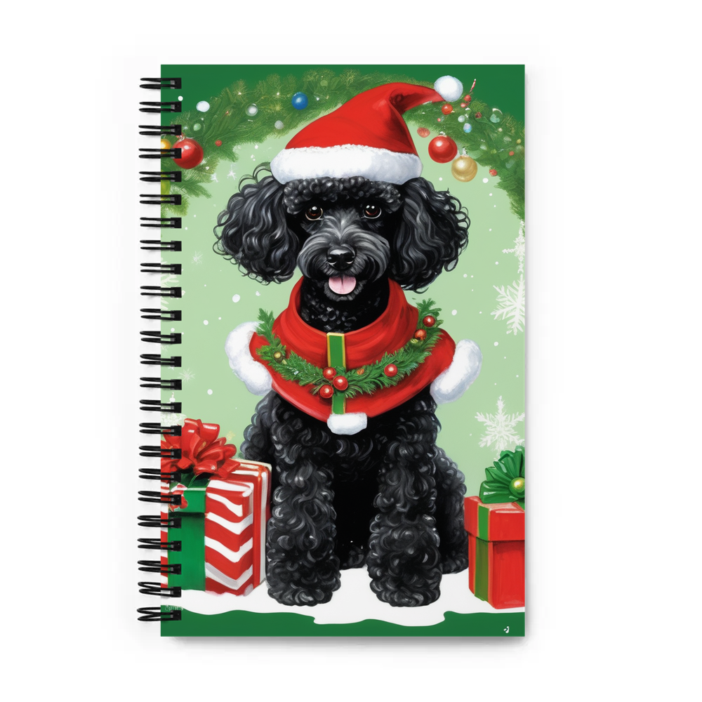 PugMug Custom Black Poodle Spiral Notebook