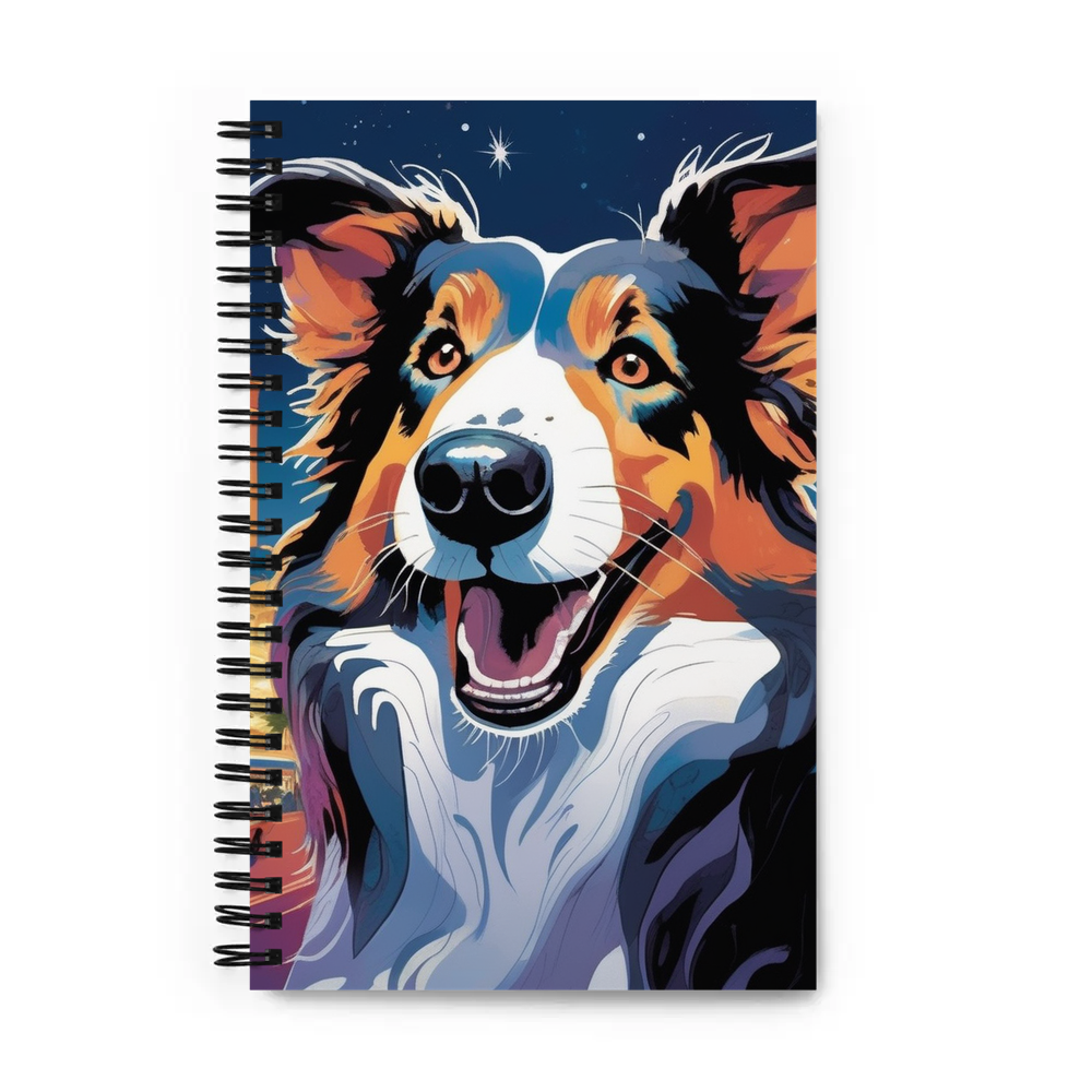 PugMug Custom Collie Spiral Notebook