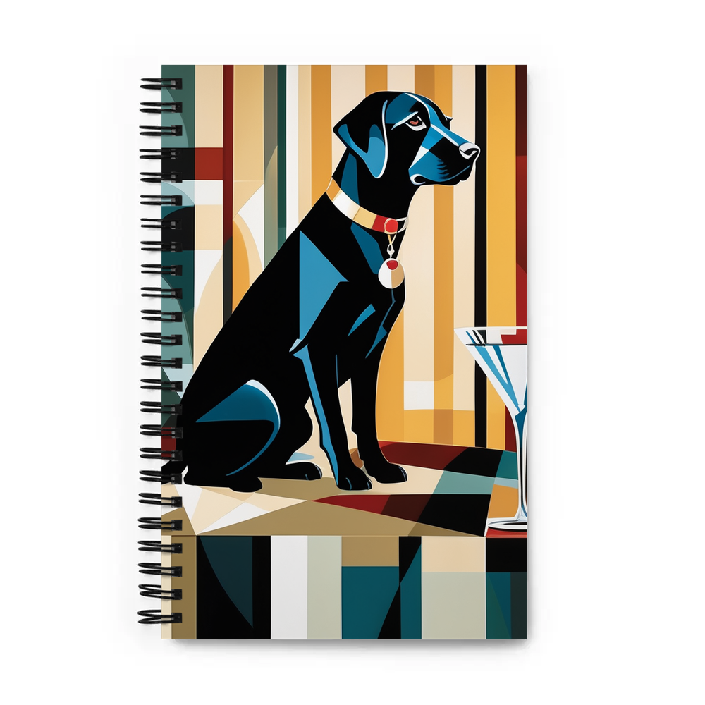 PugMug Custom Black Labrador Retriever Spiral Notebook