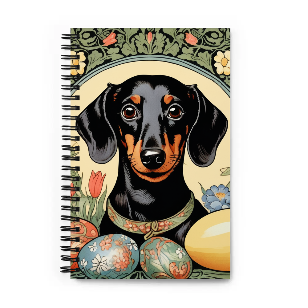 PugMug Custom Black Dachshund Spiral Notebook
