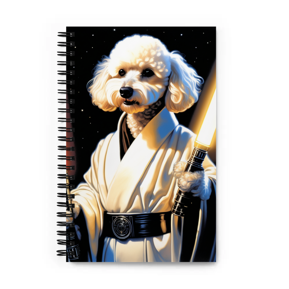 PugMug Custom White Poodle Spiral Notebook