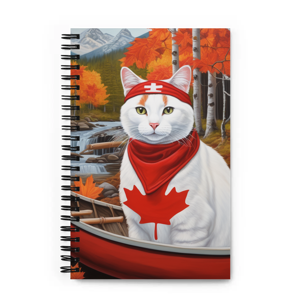 PugMug Custom White Companion Cat Spiral Notebook