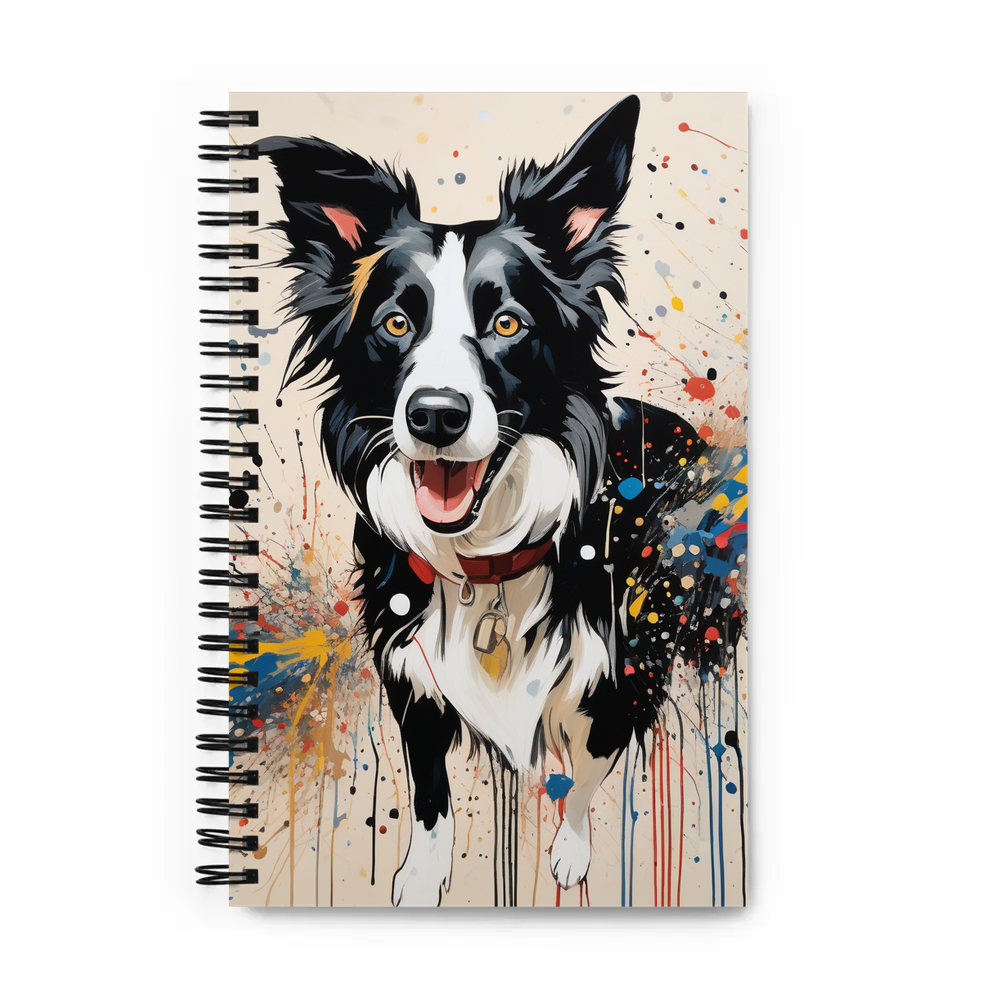 PugMug Custom Border Collie Spiral Notebook