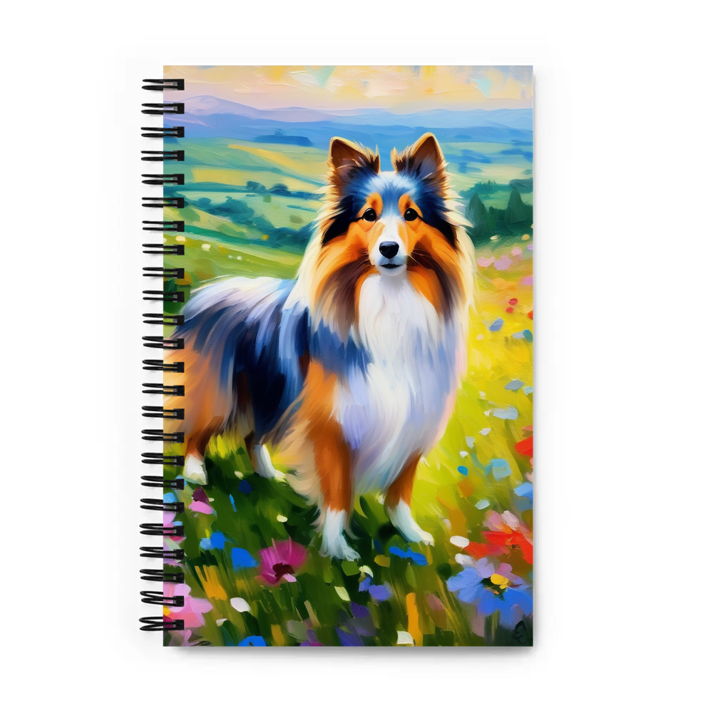 PugMug Custom Shetland Sheepdog Spiral Notebook
