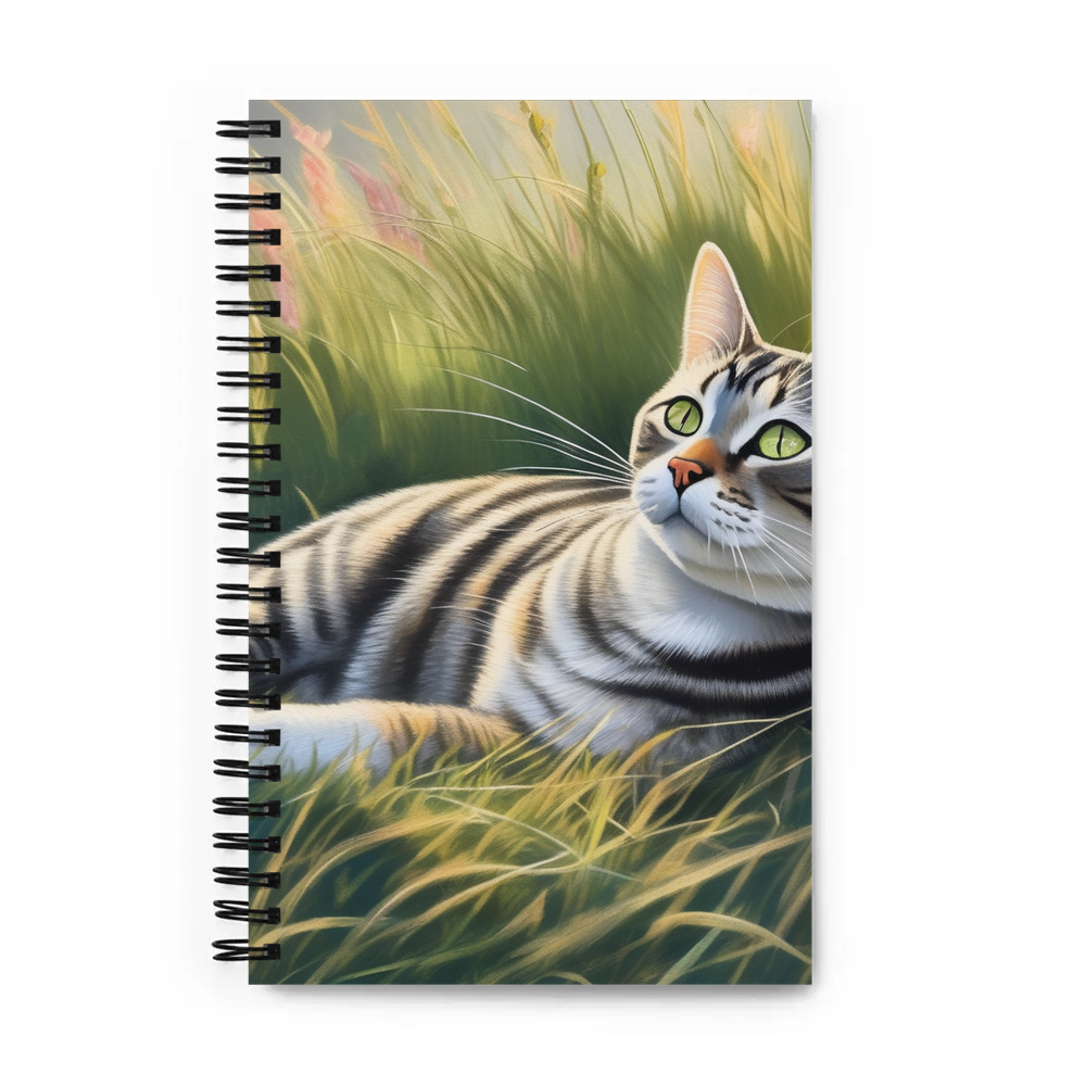 PugMug Custom Tabby American Shorthair Cat Spiral Notebook