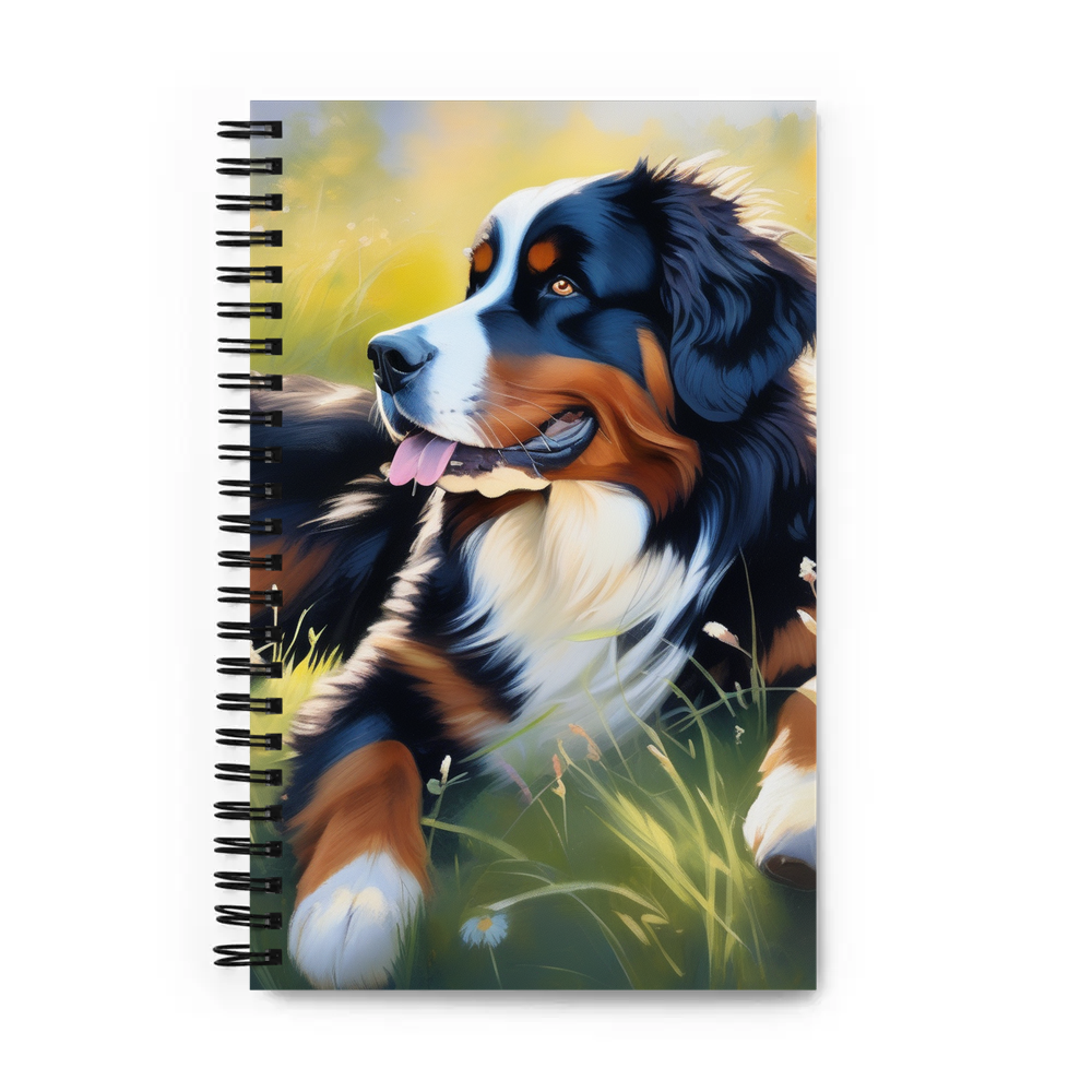 PugMug Custom Bernese Mountain Dog Spiral Notebook
