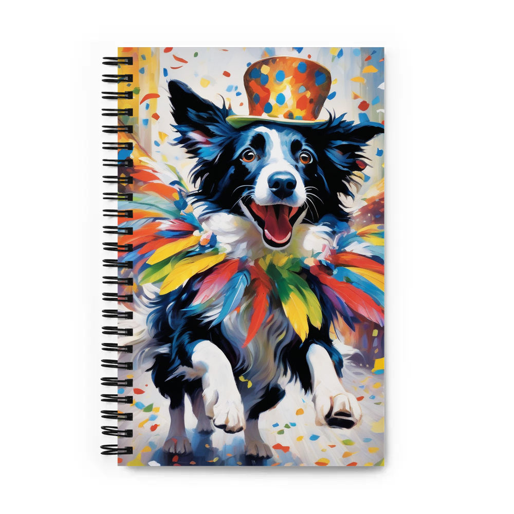 PugMug Custom Border Collie Spiral Notebook