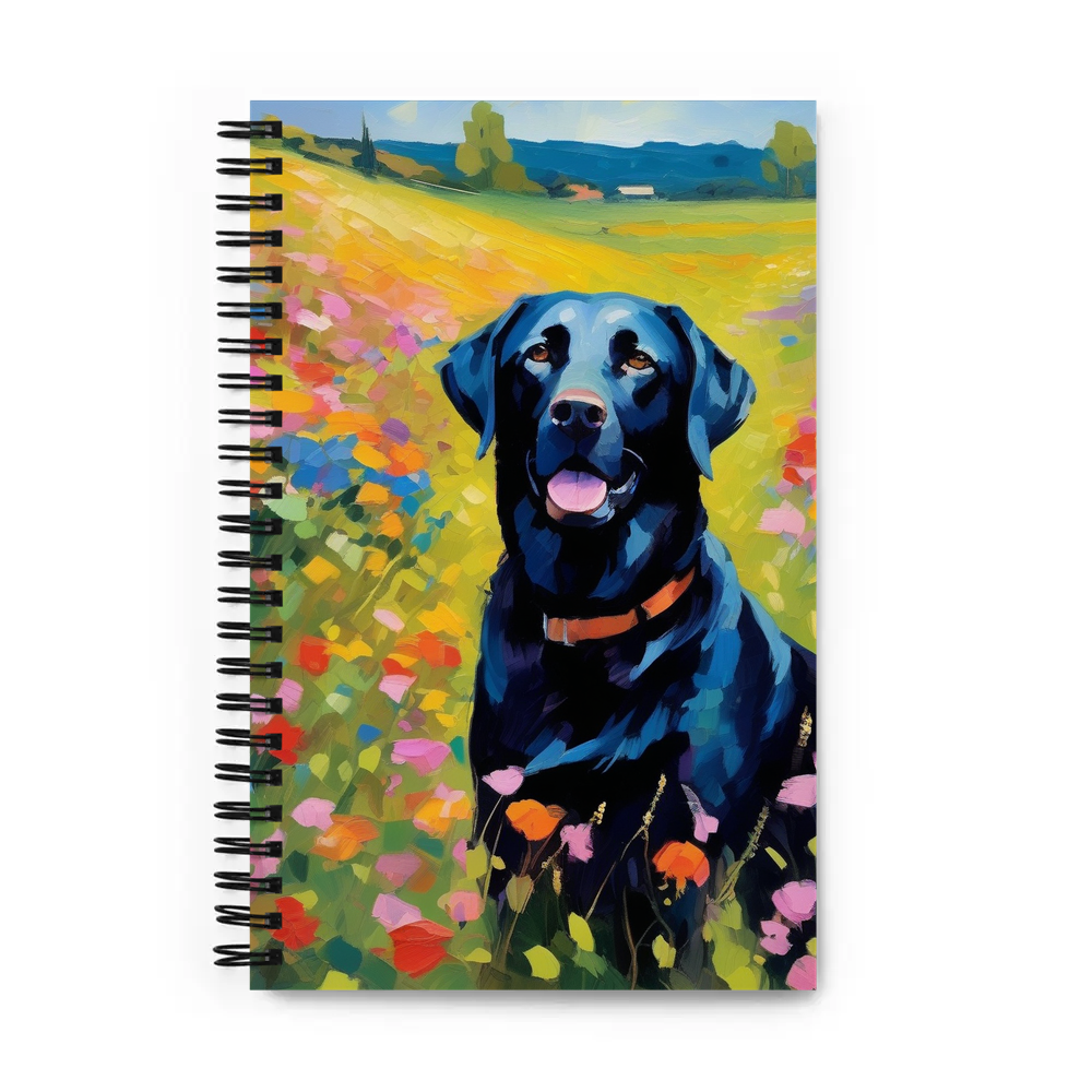 PugMug Custom Black Labrador Retriever Spiral Notebook