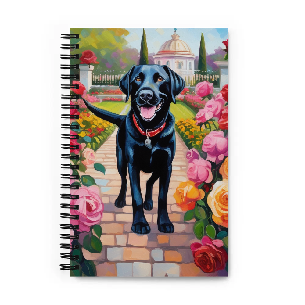 PugMug Custom Black Labrador Retriever Spiral Notebook