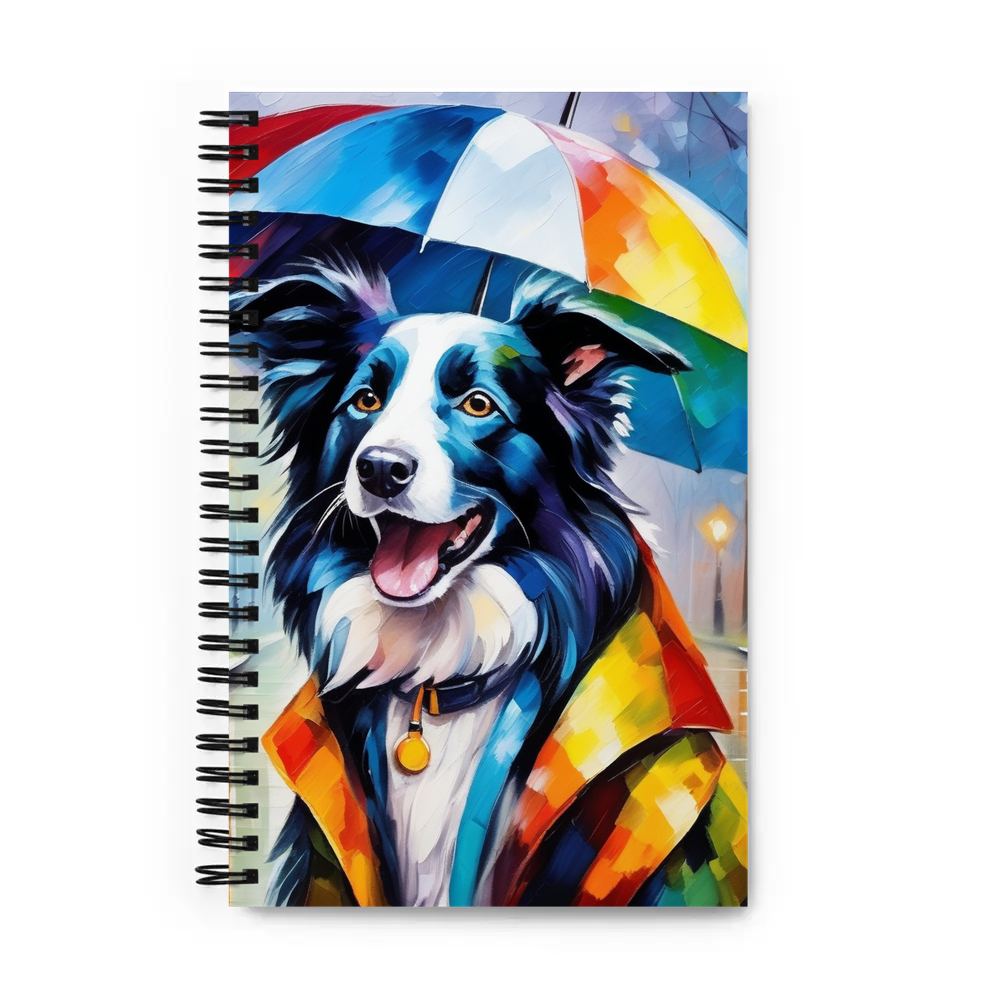 PugMug Custom Border Collie Spiral Notebook