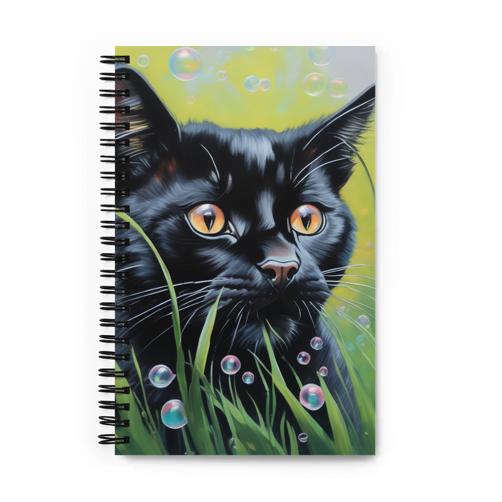 PugMug Custom Black Exotic Cat Spiral Notebook