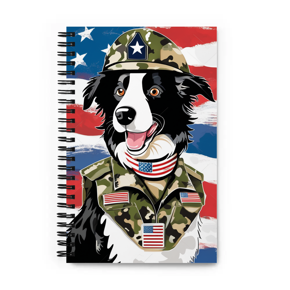 PugMug Custom Border Collie Spiral Notebook