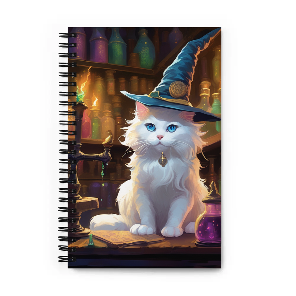 PugMug Custom White Ragdoll Cat Spiral Notebook