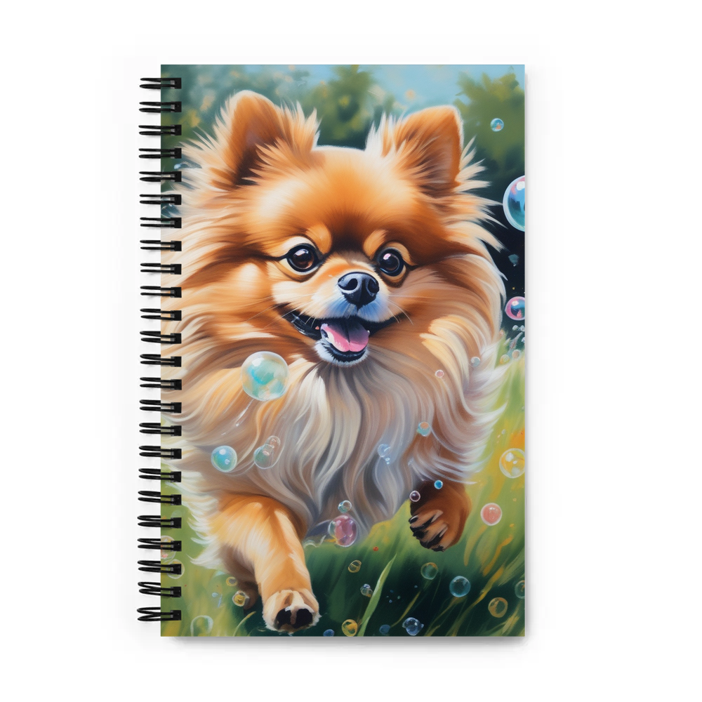 PugMug Custom Tan Pomeranian Spiral Notebook