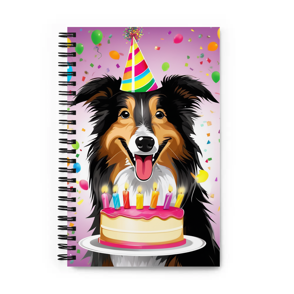 PugMug Custom Collie Spiral Notebook