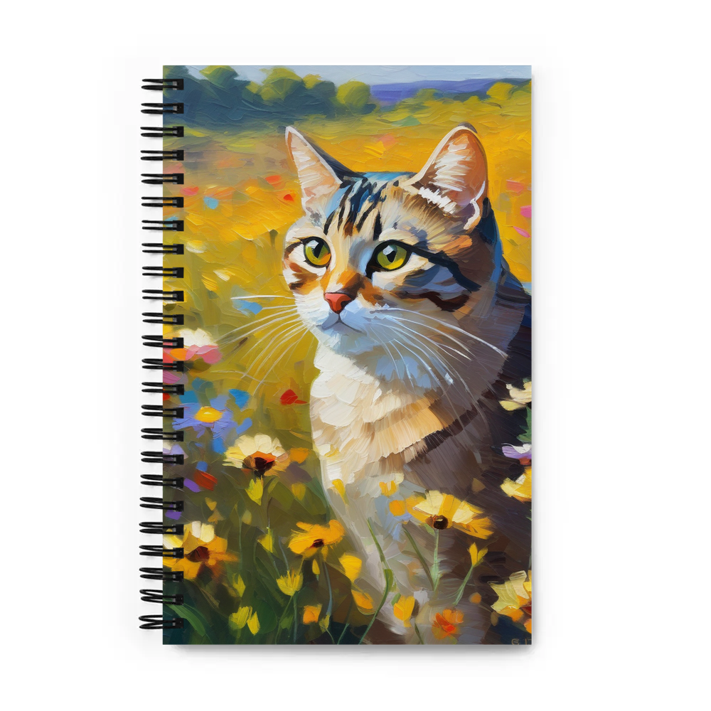 PugMug Custom Tabby American Shorthair Cat Spiral Notebook