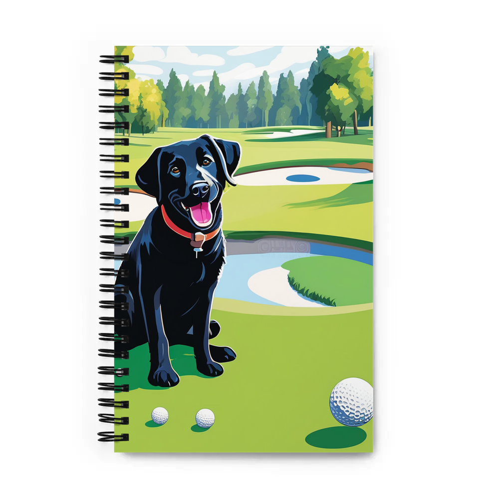 PugMug Custom Black Labrador Retriever Spiral Notebook