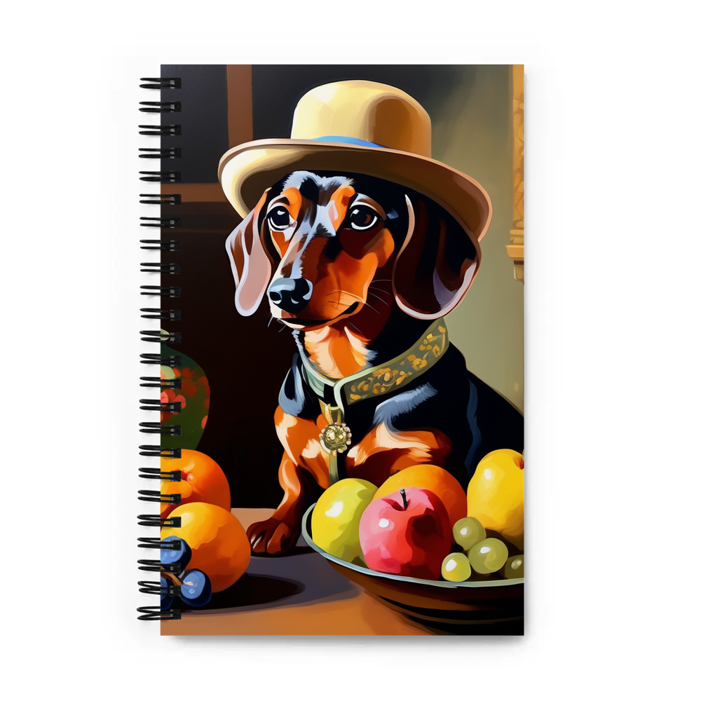 PugMug Custom Tan Dachshund Spiral Notebook