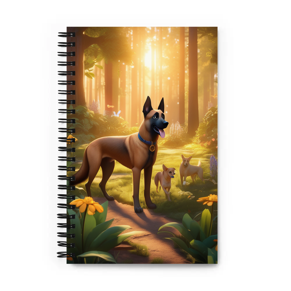 PugMug Custom Belgian Malinois Spiral Notebook