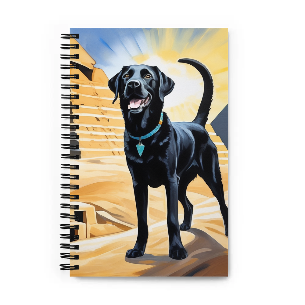 PugMug Custom Black Labrador Retriever Spiral Notebook