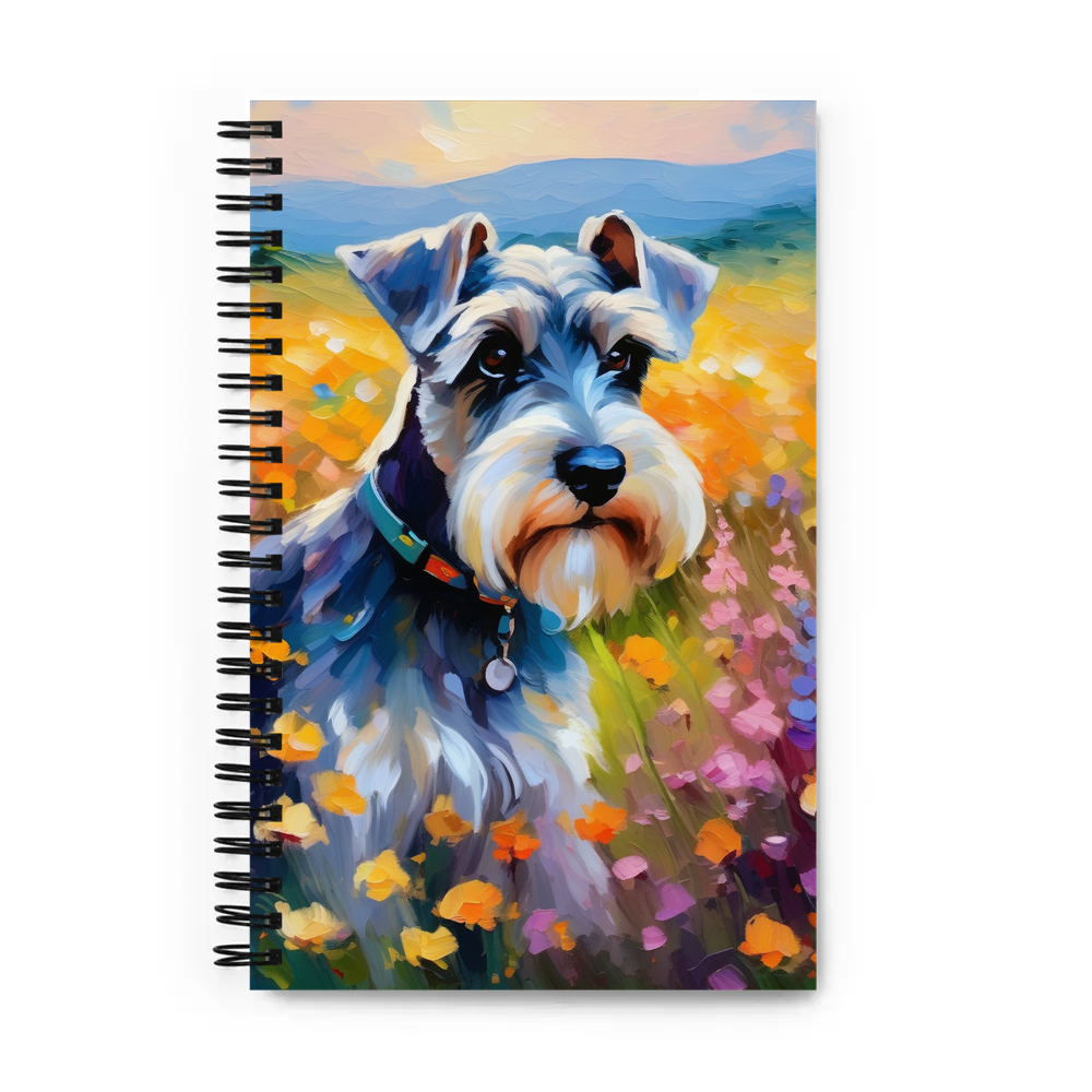 PugMug Custom Miniature Schnauzer Spiral Notebook