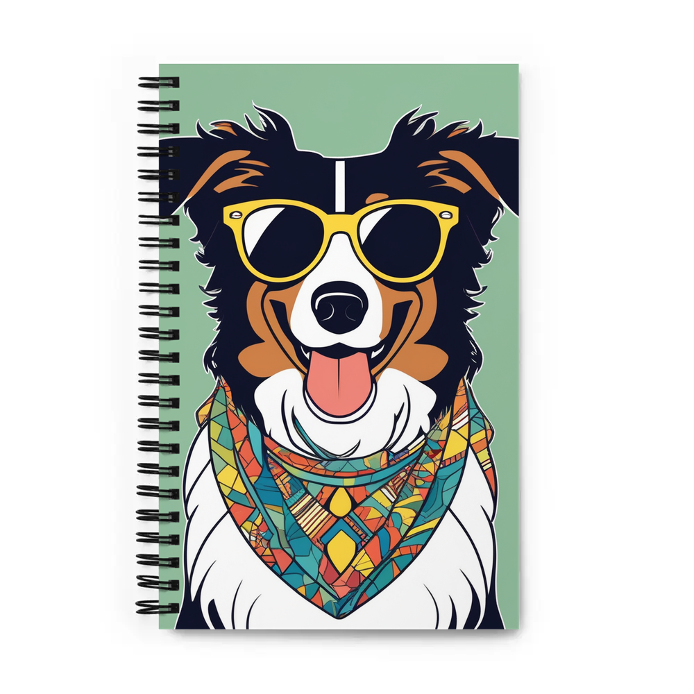 PugMug Custom Miniature American Shepherd Spiral Notebook